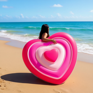 Colchón Inflable en Forma de Corazón 58727, 135x155 cm, Producto Inflable - Product Image 2