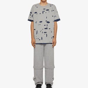เสื้อยืดสตรีทแวร์สไตล์วินเทจขายส่ง ผ้าฝ้าย 100% ทรงโอเวอร์ไซส์ ระบายอากาศได้ดี เป็นมิตรกับสิ่งแวดล้อม แขนสั้น สำหรับผู้ชาย - Product Image 2