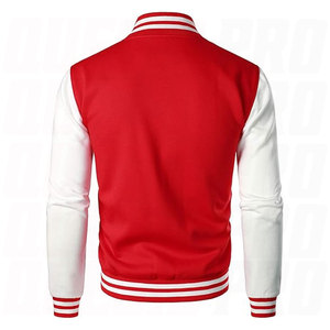 Men’s Premium Varsity Baseball <b>Jacket</b> Cotton Blend Classic Letterman <b>Jacket</b> Stylish Athletic College Bomber Coat Casual Outdoor - Product Image 3