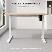 Cadre de bureau électrique moderne à moteur unique, grande taille, en métal, avec quatre contrôleurs de mémoire pour bureaux commerciaux personnalisés