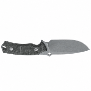 Fixed Blade Hunting Knives with Wide <b>Steel</b> Blade Textured Black Handle Full Tang Construction for <b>Outdoor</b> Camping and Bushcraft - Product Image 5
