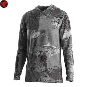 Vêtements de pêche personnalisés, sublimation, UPF50+, respirant, séchage rapide, léger, recyclé, sweat à capuche de pêche à manches longues - Product Image 1