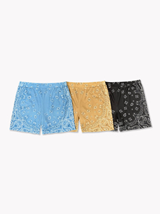 Shorts de sport décontractés pour hommes, taille élastique, respirants, séchage rapide, poches latérales, tissu tricoté, impression numérique – Vente en gros - Product Image 5