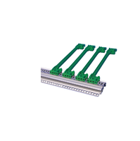Rel Panduan Kartu PCB RDEKONO untuk Rel Horizontal EN 45545 dengan Sistem Kode CPCI yang Dapat Disesuaikan 70mm 160mm 220mm untuk Subrack