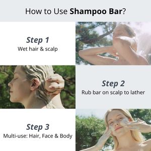 ERIGERON Heartleaf Green Bola de champú vegano suave para el equilibrio y la hidratación del cuero cabelludo - Product Image 3