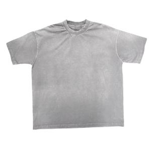 เสื้อยืดโอเวอร์ไซส์แบบฟอกสี 100% ผ้าฝ้าย วินเทจ ลุคสตรีทแวร์ คอกลม แขนสั้น สำหรับผู้ชาย เสื้อฟอกสี - Product Image 1
