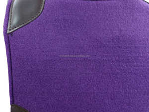 แผ่นรองอานม้าหนา18มม. ของอินเดียแผ่นหนังสีน้ำตาลเข้มปรับแต่งได้แผ่นรองอานม้าสีม่วงขนาด30x3 0/32x32 - Product Image 3