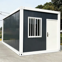Maison conteneur préfabriquée modulaire à assemblage rapide de 20 pieds pour bureau de chantier, dortoir de travailleurs et camp de travail