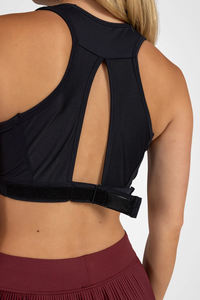 Sujetador deportivo de cuello redondo para mujer, personalizado al por mayor, con absorción de impactos, sensación de segunda piel, suave, transpirable, de secado rápido, para yoga y gimnasio. - Product Image 4