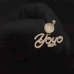 Colgante de Plata 925 Personalizado de Lujo con Letra Inicial de Moissanita VVS Certificada, Joyería HipHop Bling para Rapper - Product Image 3