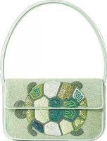 Sac à main à rabat imprimé animalier avec perles rouges, bandoulière unique, élégant sac de soirée pour femme