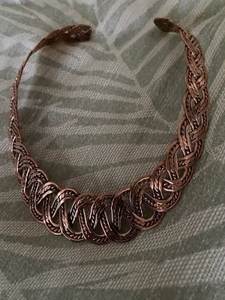 Collier en cuivre fait main avec un design magnifique pour un usage quotidien, bijoux de mode et idées cadeaux - Product Image 1