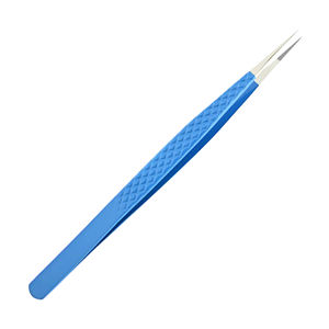 Pince à épiler professionnelle de haute qualité pour cils, en acier inoxydable, antidérapante, à pointe fine, pour extensions de cils, marque privée - Product Image 5