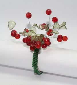 Anillo de Servilleta Ecológico de Cristal con Diseño de Árbol Floral para Decoración de Mesas de Boda - Product Image 4