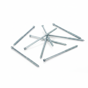PDC Industrial Grade <b>Double</b> <b>Ended</b> Zinc Plated Metric Carbon Steel Wood Fasteners Class 4.8 6.8 Slotted Partial <b>Screws</b> - Product Image 6