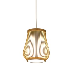 Lampe de plafond en bambou la plus vendue, éclairage décoratif tissé pour les espaces intérieurs - Product Image 2