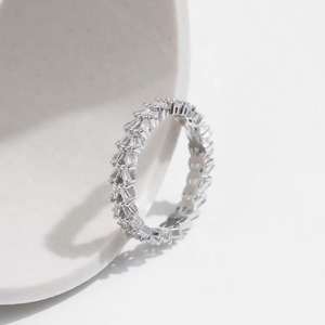 Bagues de luxe en argent sterling 925 avec perles et diamants, bijoux de mode pour femmes, certifiées IGI, cadeau idéal pour un anniversaire - Product Image 4