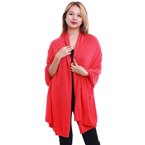 ผ้าพันคอ/ผ้าคลุมไหล่อบอุ่นสำหรับผู้หญิงผ้า Pashmina ผ้าถักลาย100% นุ่มและมีสไตล์คงทนสำหรับเด็กผู้หญิง - Product Image 1