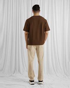 เสื้อยืดแขนสั้นผู้ชาย สตรีทแวร์ ทรงโอเวอร์ไซส์ ลายกราฟิก สั่งพิมพ์ได้ตามแบบ รับผลิตจำนวนมาก - Product Image 4