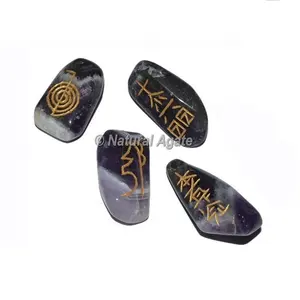 Juego de piedras de Reiki, amatista africana, compra en línea - Product Image 1