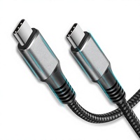 Câble USB Type-C vers Type-C, charge rapide 240W 5A, tressé, PD 3.1, personnalisé, 1m