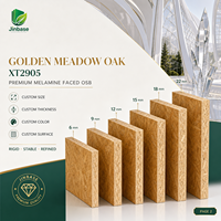 Panneau de bois aggloméré orienté (OSB) mélaminé Jinbase SXT2905 Golden Meadow Oak 18 mm E0 1220x2440 mm pour meubles et menuiseries