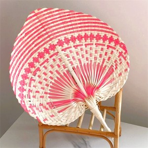 พัดไม้ไผ่ทำมือพัดลมใบแห้งแบบออกแบบได้ตามต้องการ - Product Image 4