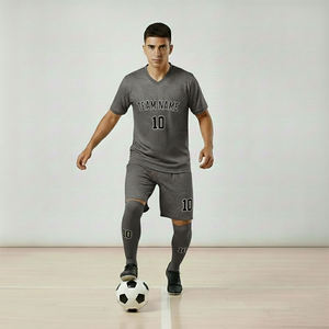 Conjunto de Camisetas de Fútbol de Poliéster Sublimado con Logotipo Frontal Personalizado, Ropa Deportiva Transpirable de Secado Rápido - Product Image 1