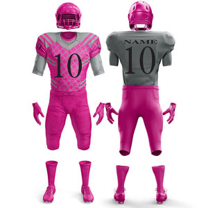 American Football Uniform Customizable Breathable <b>Compression</b> Short Sleeve All Season Quick Dry Sets - Product Image 1