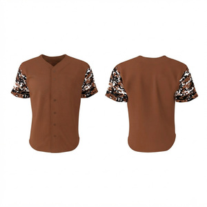Custom Button Baseball Jersey Personalized Sports Uniform Men Plus Sizes Breathable Quick Dry Eco-Friendly Windproof Front - Product Image 1