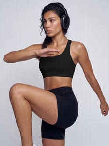 Soutien-gorge de sport athlétique pour femme avec dos découpé, bretelles réglables, évacuation de l'humidité, extensible et doux, débardeur de fitness, bralette de course - Product Image 5