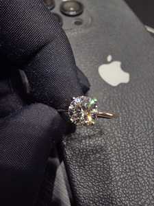 Anillo de Compromiso y Matrimonio de Oro Rosa con Diamantes, Engaste de Garras, Certificado IGI, Acabado Brillante, Joyería para Uso Diario, Regalo de Estilo Atemporal - Product Image 6