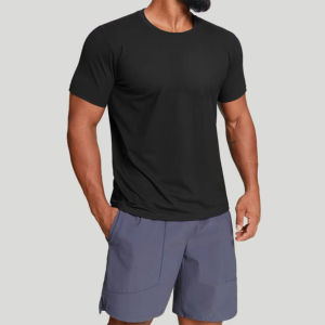 Camiseta para Caballero, Prenda Básica, Material Ligero, Ajuste Flexible, Flujo de Aire Cómodo, Manga Corta, Diseño Simple, Prenda para Uso Diario - Product Image 2