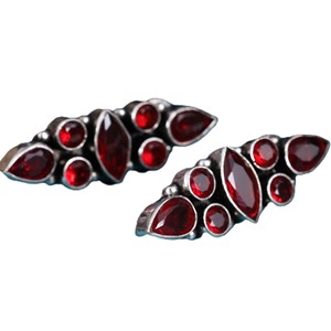 Direct Factory Oxidized <b>Silver</b> Multi Stone <b>Dangle</b> <b>Earrings</b> for Women | Handmade Boho Statement Jewelry | Wholesale Bulk Supplier - Product Image 4