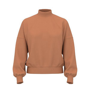 Suéter Personalizado de Otoño para Mujer, Cuello Redondo, Tejido Grueso de Algodón y Fibra de Bambú, con Lentejuelas, Apliques Bordados y Felpa Francesa - Product Image 5