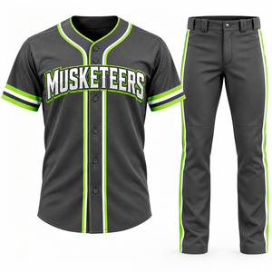 Services OEM Direct Usine Uniformes de Baseball Nouvelle Arrivée 2026 Polyester Personnalisés avec Votre Logo Vente en Gros Uniformes de Baseball - Product Image 3