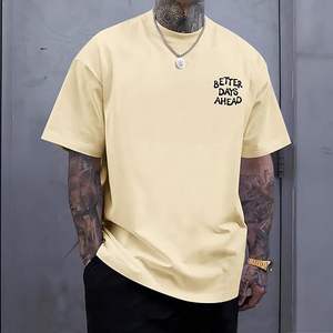 Camisetas Gráficas Divertidas para Hombre, Camisetas Extra Grandes con Frases Positivas Inspiradoras, Camisetas Estampadas Vintage, Tops Casuales de Estilo Urbano - Product Image 4