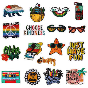 Patch brodé DIY thermocollant, autocollant personnalisé avec logo, badge auto-agrippant Velcro, patch 3D gonflé à repasser pour vêtements et chapeaux - Product Image 3