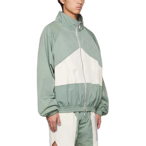 Ensemble de survêtement d'hiver épais et uni pour hommes, avec sweat à capuche à cordon et pantalon de survêtement coupe-vent, vente en gros - Product Image 2