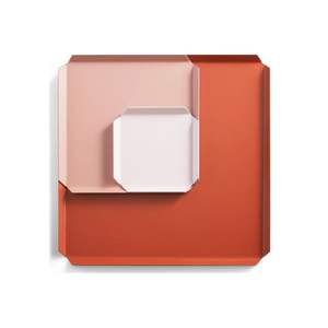 Modern Metal Decorative Serving Tray Set Matte Pink Orange Square Iron Trays <b>for</b> Home Decor Coffee <b>Table</b> Wedding Wholesale - Product Image 1