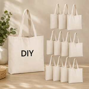 Wholesale Cheap Price Ladies <b>Foldable</b> Canvas Tote <b>Bag</b> Recycled Cotton Long Handle Shopping <b>Bags</b> Simple Design for Groceries - Product Image 1
