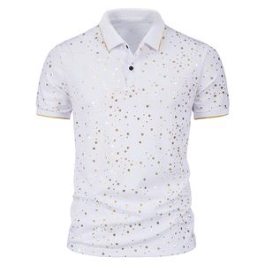 Camisas de Hombre de Alta Calidad 100% Algodón, Bordadas, con Patrón Sólido, Casuales, de Manga Corta, Secado Rápido, Personalizables, de Diseño de Lujo - Product Image 2