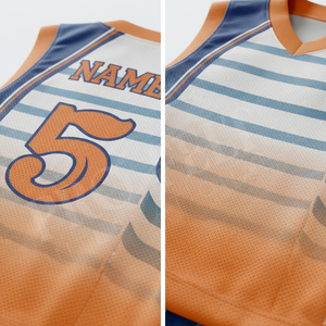 OEM ODM Professional Customized Fabric Basketball Uniform Team Comfortable V Neck Jersey Plus Size Sportswear Uniform - Product Image 4