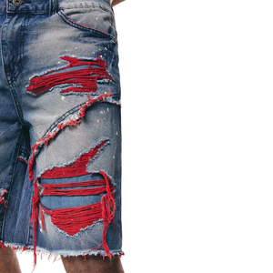 Nuevos Pantalones Cortos de Mezclilla para Hombre, Diseño Único, Estilo Urbano, Alta Calidad - Product Image 6