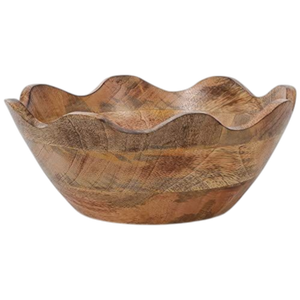 Nuevo Diseño de Tazón de Madera de Mango Natural para Decoración del Hogar, Organizador de Cocina, Decoración de Interiores, Decoración para Fiestas y Eventos - Product Image 1