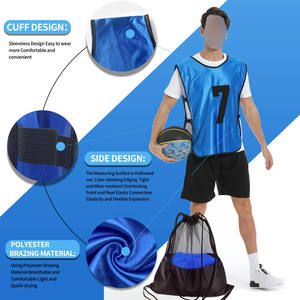 Maillots d'entraînement de football légers et respirants en tissu maillé pour l'entraînement en équipe - Product Image 2