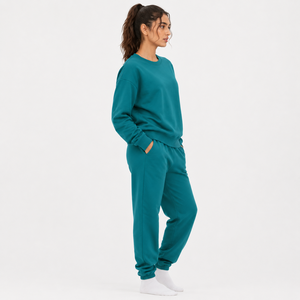 Sudadera para mujer, mezcla de algodón premium, tela cálida y cómoda, estilo relajado, manga larga, tacto suave, ropa perfecta para el día a día. - Product Image 4