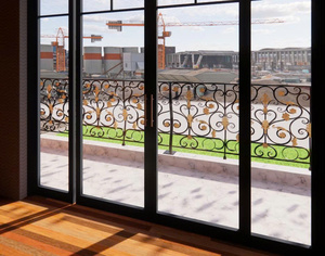 Barandilla de Balcón de Hierro Forjado de Diseño Moderno y Elegante, Resistente al Óxido, Barandilla Decorativa de Hierro para Proyectos de Vivienda - Product Image 2