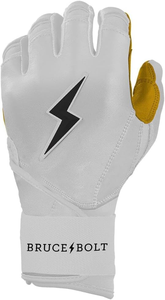 Custom Logo Design Premium Split Leather Durable Lightweight Baseball Batting Gloves <b>Snap</b> Closure Professional Bruce Bolt - Product Image 4