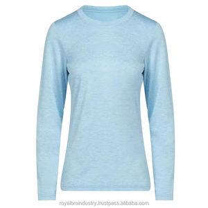 Camiseta Informal para Mujer, Cuello en V, Manga Larga, Cómoda, Invierno, Verano, a la Moda, Precio Razonable - Product Image 1